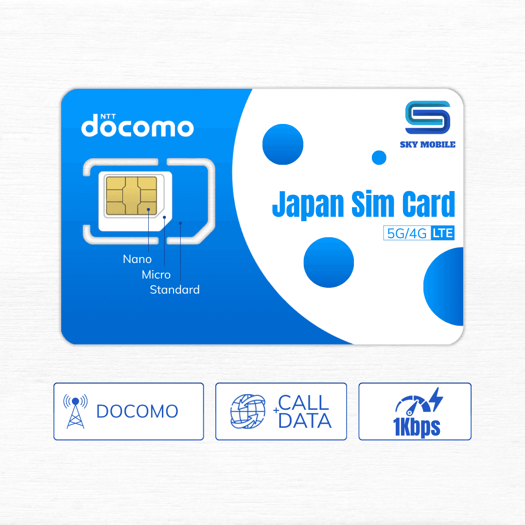 SIM DOCOMO 200GB + VOICE | Free Calls 24/24