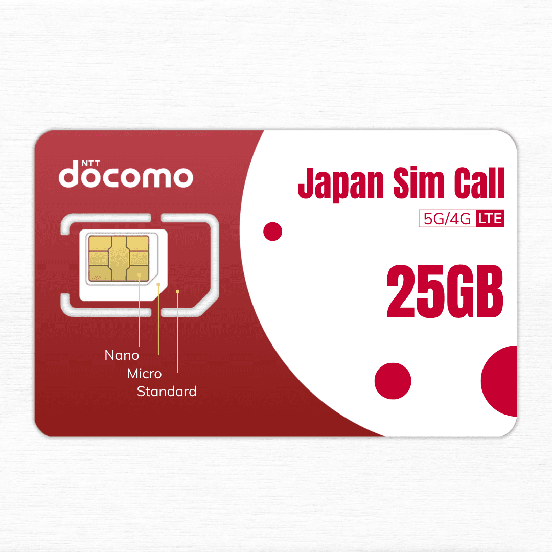 SIM DOCOMO 25GB + VOICE | FREE CALLS 24/24